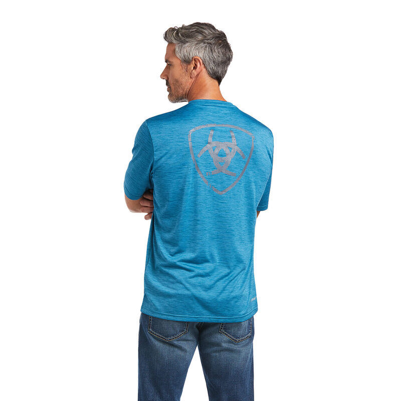 Ariat T-Shirts Herren - Charger Shield Blau ( MZNIQ-9516 )